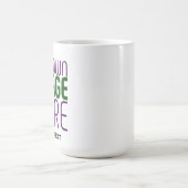 MUG MODÈLE DE TEXTE D'IMAGE BLANCHE SIMPLE MODERNE (Centre)
