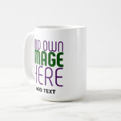 MUG MODÈLE DE TEXTE D'IMAGE BLANCHE SIMPLE MODERNE (Devant gauche)