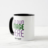 MUG MODÈLE DE TEXTE D'IMAGE BLANCHE SIMPLE MODERNE (Devant gauche)