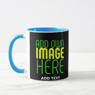 MUG MODÈLE DE TEXTE D'IMAGE NOIRE SIMPLE ET MODERNE