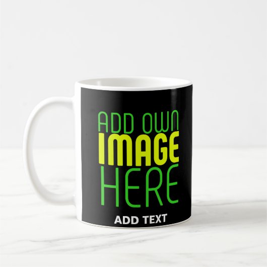 MUG MODÈLE DE TEXTE D'IMAGE NOIRE SIMPLE ET MODERNE (Gauche)