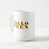 Mug Modèle de texte Halloween (Devant gauche)