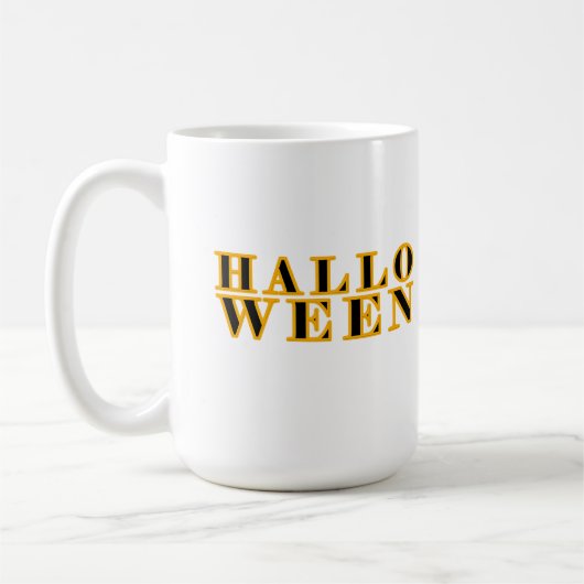 Mug Modèle de texte Halloween (Gauche)