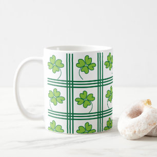 Mug Modèle de trèfle à quatre feuilles chanceux de la