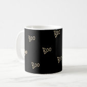 Mug Modèle de typographie de boo Halloween (Devant gauche)