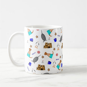 Mug Modèle de vacances d'été à la plage d'Oliver la lo