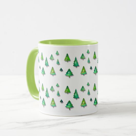 Mug modèle de vert forêt (Devant gauche)