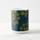 Mug Modèle de vigne de raisin noir sans couture de Wil (Centre)