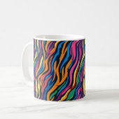 Mug Modèle de zèbre arc-en-ciel Abstrait (Devant gauche)