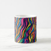 Mug Modèle de zèbre arc-en-ciel Abstrait (Centre)