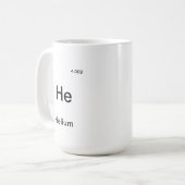 Mug Modèle d'élément de table périodique (Devant gauche)