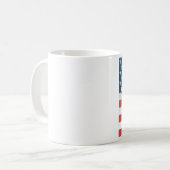 Mug Modèle d'étoile de drapeau américain (Devant gauche)
