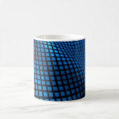 Mug Modèle d'onde Abstrait bleu (Centre)