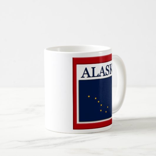 Mug Modèle drapeau de l'Alaska (Devant droit)