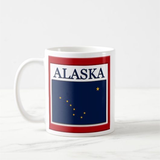 Mug Modèle drapeau de l'Alaska (Gauche)