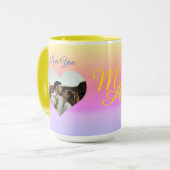 Mug Modèle du coeur photo Sunrise Couple (Devant gauche)