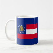 Mug Modèle du drapeau de l'État de Géorgie (Gauche)