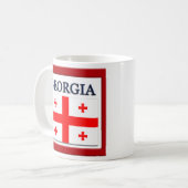 Mug Modèle du drapeau de l'État de Géorgie (Devant gauche)