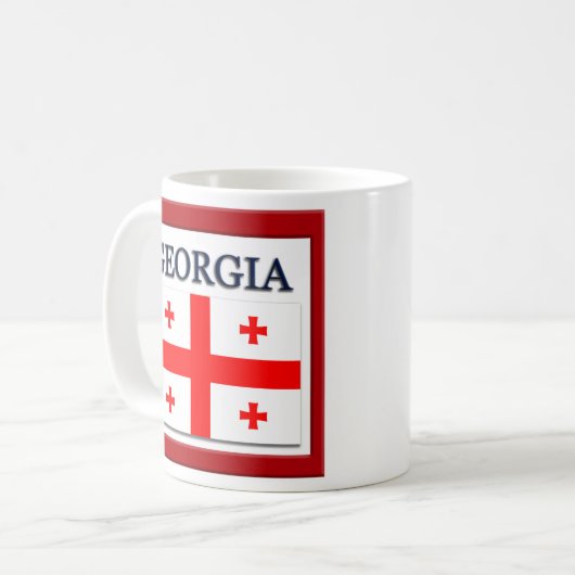 Mug Modèle du drapeau de l'État de Géorgie (Devant gauche)