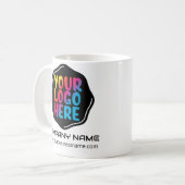 Mug Modèle du logo de promotion d'entreprise modifiabl (Devant gauche)