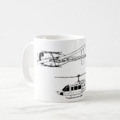 Mug Modèle d'UH1 Huey (Iriquois) (Devant gauche)