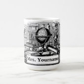 Mug Modèle enseignant de la vieille école vintage (Centre)