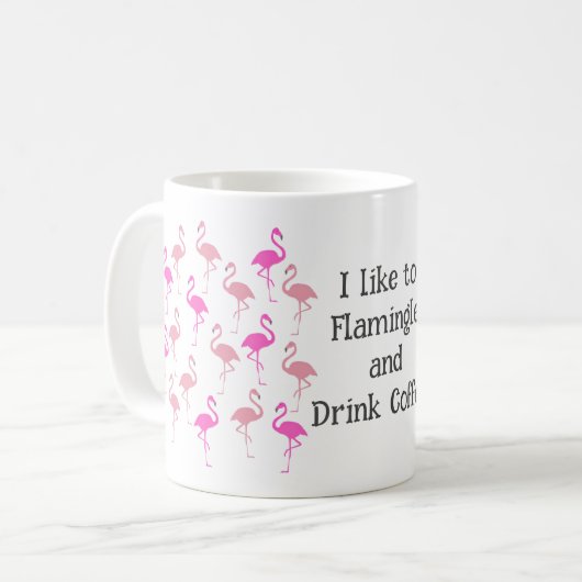Mug Modèle flamant rose (Devant gauche)