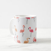 Mug Modèle Flamingo Arrière - plan Conception tropical (Devant gauche)