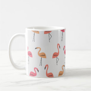 Mug Modèle Flamingo Arrière - plan Conception tropical
