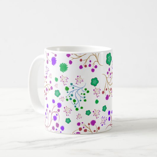 Mug Modèle floral (Devant gauche)