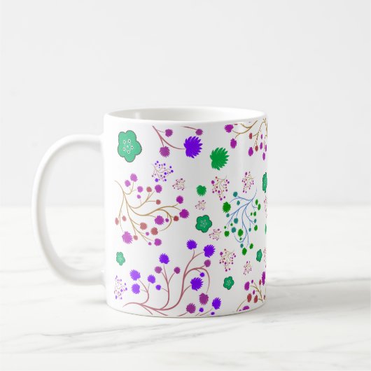 Mug Modèle floral (Gauche)
