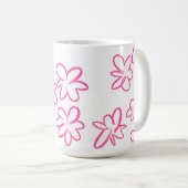 Mug Modèle floral (Devant droit)