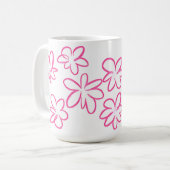 Mug Modèle floral (Devant gauche)