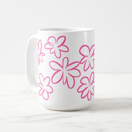 Mug Modèle floral (Devant gauche)
