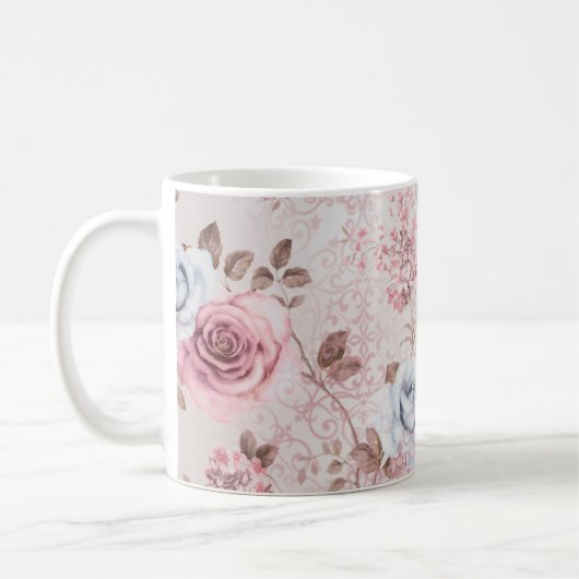 Mug Modèle floral (Gauche)