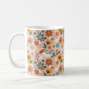 Mug Modèle floral Abstrait peint à la main