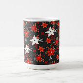Mug Modèle floral avec fleurs blanches rouges-11438 (Centre)