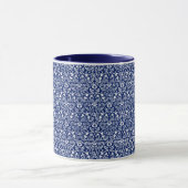Mug Modèle floral bleu (Centre)