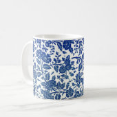 Mug Modèle floral bleu (Devant gauche)