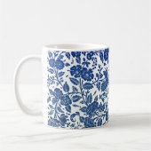 Mug Modèle floral bleu (Gauche)