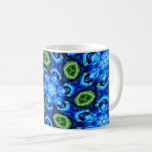 Mug Modèle Floral bleu Abstrait