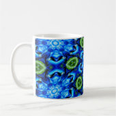 Mug Modèle Floral bleu Abstrait (Gauche)