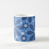 Mug Modèle Floral Bleu - Accès Élégant (Centre)