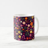 Mug Modèle floral brillant (Devant droit)