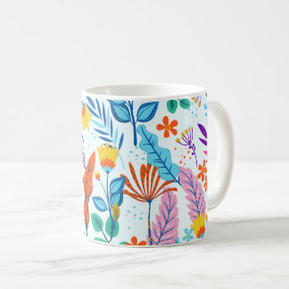 Mug Modèle floral coloré