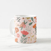 Mug Modèle floral coloré (Devant gauche)