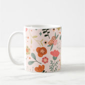 Mug Modèle floral coloré (Gauche)