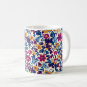 Mug Modèle floral coloré (Devant droit)