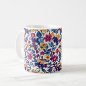 Mug Modèle floral coloré (Devant gauche)
