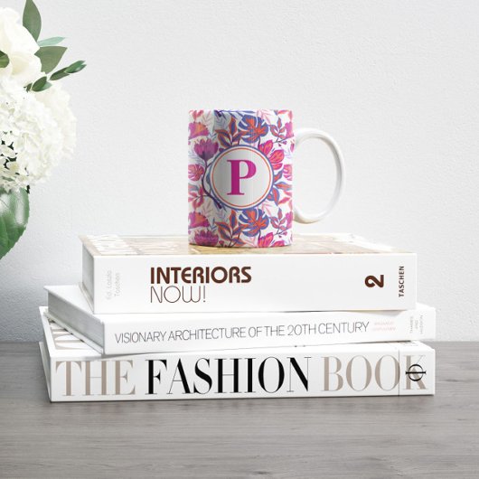 Mug Modèle floral coloré et tropical